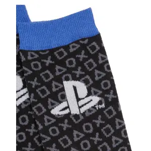 Playstation Childrens/Kids Logo Mug and Sock Set Black/Blue/Grey (One Size)