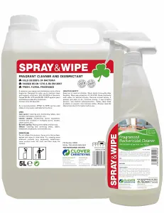 Clover Chemicals Spray & Wipe Cleaner and Disinfectant 5l