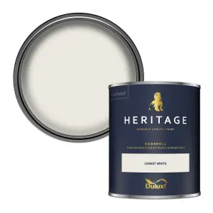 Dulux Trade Heritage Linnet White Eggshell Wall paint, 750ml