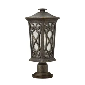 Elstead Enzo 1 Light Small Outdoor Pedestal Light Autumn IP44, E27