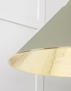 Smooth Brass Hockley Pendant in Tump