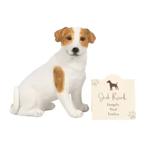 Jack Russell Terrier Dog Ornament with Mini Standing Sentiment Card