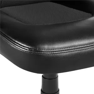 Yaheetech Adjustable Reclining Ergonomic Swiveling PC & Racing Game Chair Black