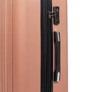 Sealey Dellonda 3-Piece Lightweight ABS Luggage Set with Integrated TSA Approved Combination Lock - Rose Gold - DL125 DL125