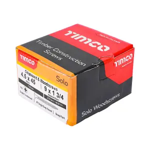 TIMCO Solo Countersunk Gold Woodscrews - 4.5 x 45 (200pcs)