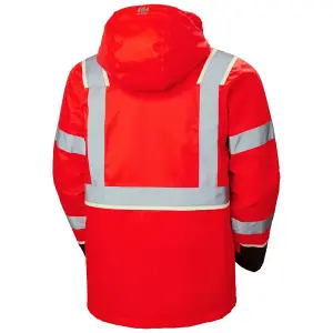 Helly Hansen Workwear Uc-Me Winter Jacket (Hi Vis Red/Ebony)  (Medium)