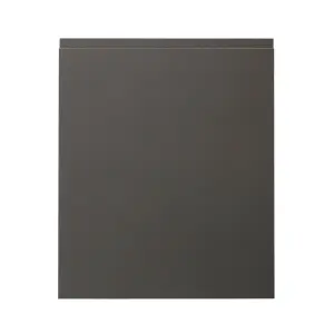 GoodHome Garcinia Integrated handle Gloss anthracite Tall appliance Cabinet door (W)600mm (H)723mm (T)19mm