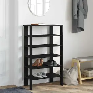 Berkfield Shoe Rack Black 61x32x105 cm Engineered Wood