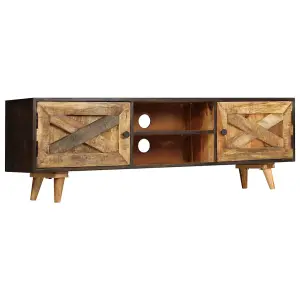 Berkfield TV Cabinet Solid Mango Wood 140x30x45 cm