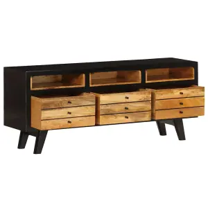 Berkfield TV Cabinet Solid Mango Wood 120x30x50 cm