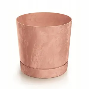 Plant Pots Indoor Outdoor Plastic Flowerpot Small Medium Large Tubo 5 Colours Terracotta 13cm