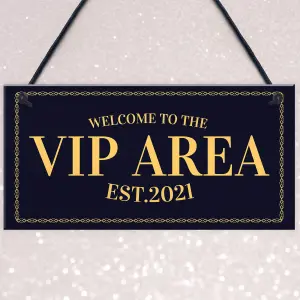 Red Ocean VIP AREA Home Bar Sign Novelty Garden Bar Signs Man Cave Decor Signs