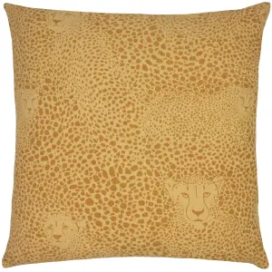 furn. Hidden Cheetah 100% Cotton Feather Filled Cushion