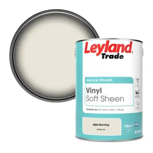 Leyland Trade Vinyl Soft Sheen Walls & Ceilings Emulsion Paint Mild Morning (PPG14-20) - 5L