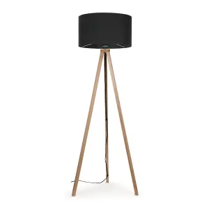 ValueLights Barbro Modern Light Wood Tripod Design Floor Lamp Base