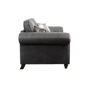 Cedar Lounge Black Sofa 2 Seater