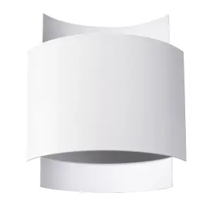 Impact Steel White 1 Light Classic Wall Light