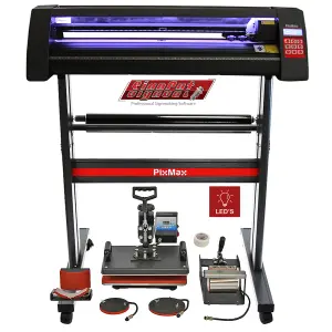 Vinyl Cutter LED, 5 in 1 Heat Press & Signcut Pro