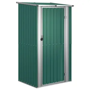 Eas Garden Shed Galvanised Steel Storage Shed Tool Organiser Green