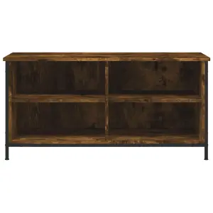 Berkfield TV Cabinet Smoked Oak 100x40x50 cm Engineered Wood