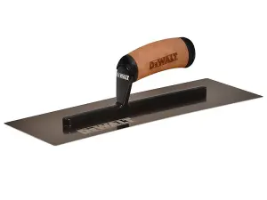 DeWalt 14-Inch Curved Gold Stainless Steel Finishing Trowel for Perfect Drywall Finishing