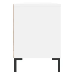 Berkfield TV Cabinet White 150x30x44.5 cm Engineered Wood