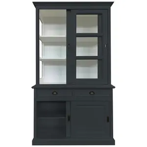 Benjamin-James Display Cabinet Anthracite Grey