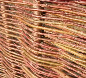 Willow Hurdle Fence Panel Premium Weave Woven Screening  6ft x 5ft