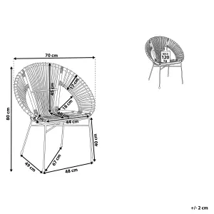 Dining Chair SARITA Rattan Natural