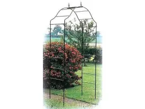 Arcadia Arch Hardstanding Bare Metal/Ready to Rust - Steel - - L48 x W122 x H244 cm