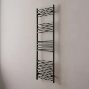 VURTU5 Designer Vertical Single Panel Radiator, 1800(H) x 600(W), Anthracite, 613674