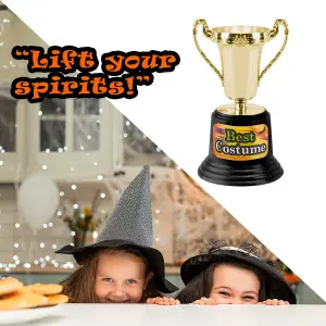 Best Halloween Costume Trophy Halloween Party, Trick or Treat 13cm Gold