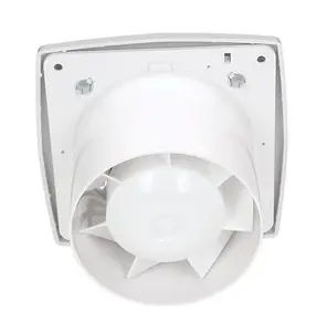 Modern Satin Bathroom Extractor Fan 125mm Wall / Ceiling Ventilator