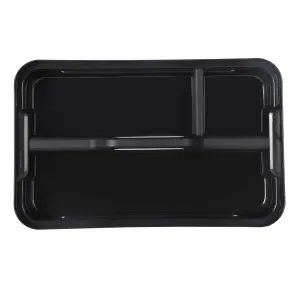 Ezy Storage Bunker tough Grey Insert tray with 3 compartments