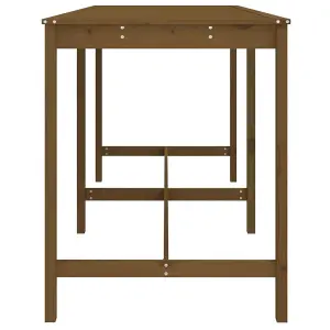 Berkfield Garden Table Honey Brown 203.5x90x110 cm Solid Wood Pine