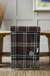 The Lyndon Company Broden Tartan Faux Cashmere Throw