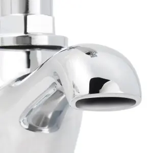 GoodHome Brean Bath Pillar Tap, Pack of 2