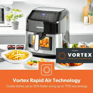 Geepas Vortex 9.2L Digital Air Fryer Convection Air Fryer with LED Touchscreen