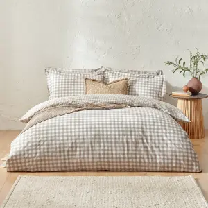 Yard Barton Check Reversible Duvet Set