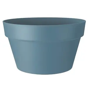 Elho Loft Urban Bowl 35cm Vintage Blue Recycled Plastic Plant Pot