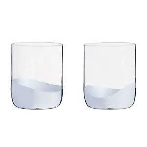 Anton Studios Wave Set of 2 DOF Tumblers Silver