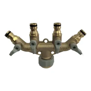 GoodHome 4-way hose pipe connector