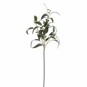 Seeded Eucalyptus Spray Artificial Plant - Fabric/Plastic - L10 x W10 x H86 cm - Green