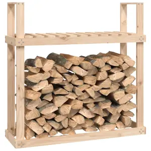 Berkfield Firewood Rack 110x35x108.5 cm Solid Wood Pine