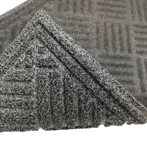 Flooring Grey Diamond Heavy duty Scraper mat, 75cm x 45cm