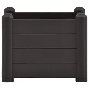 Berkfield Garden Raised Bed PP Anthracite 43x43x35 cm