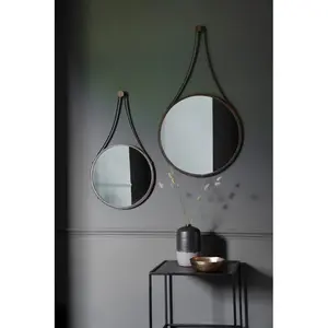 Henriqueta Metal Flat Wall Mirror 73.5 cm H x 41 cm W