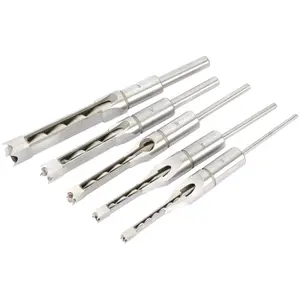 Draper  Hollow Square Mortice Chisel and Bit Set (5 Piece) 40406