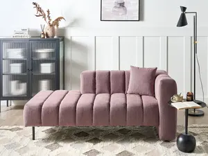 Right Hand Chaise Lounge Pink LANNILS