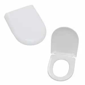 Nes Home PP Soft Close Toilet Seat Classic White